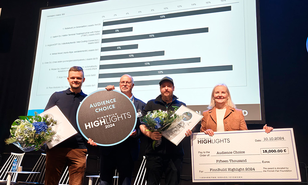 Wave voittajaksi FinnBuild Highlights -kilpailussa