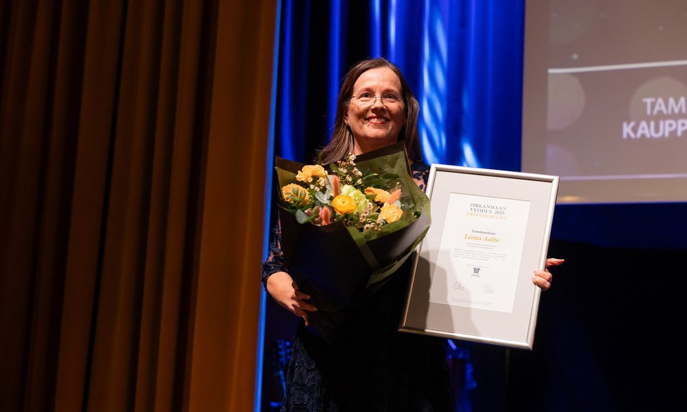 Leena Aalto awarded Business Leader of the Year at the Chamber of Commerce Gala in Tampere
